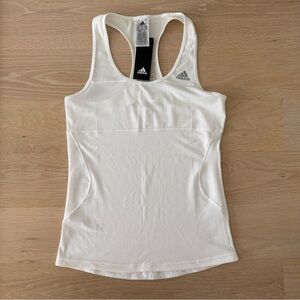 ADIDAS - WOMEN'S SLEEVELESS TOP - WHITE - SIZE SMALL